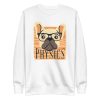 unisex-premium-sweatshirt-white-front-6a15addc38fc7.jpg Physics Nerdy Dog Sweatshirt