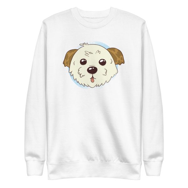 unisex-premium-sweatshirt-white-front-6a1652fab70ad.jpg Cute Morkie Dog Sweatshirt