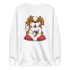 unisex-premium-sweatshirt-white-front-6a16542eca93a.jpg Dog Gamer Sweatshirt