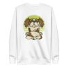 unisex-premium-sweatshirt-white-front-6a165bbe09df2.jpg Cavalier Yoga Sweatshirt