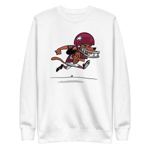 unisex-premium-sweatshirt-white-front-6a165cd0cee9e.jpg Football Dog Sweatshirt