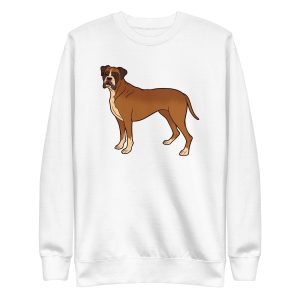 unisex-premium-sweatshirt-white-front-6a165d356b014.jpg Boxer Dog Sweatshirt