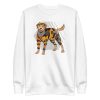 unisex-premium-sweatshirt-white-front-6a16855bcc838.jpg Cyborg Dog Sweatshirt