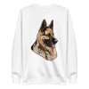 unisex-premium-sweatshirt-white-front-6a16861209e7d.jpg German Shepherd Dog Sweatshirt