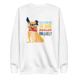 unisex-premium-sweatshirt-white-front-6a16866b601bd.jpg Pavlog Dog Sweatshirt