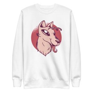 unisex-premium-sweatshirt-white-front-6a168a4a6407a.jpg Alien Dog Sweatshirt