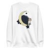unisex-premium-sweatshirt-white-front-6a169273b5b13.jpg Dog On The Moon Sweatshirt