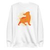 unisex-premium-sweatshirt-white-front-6a1692cbe18e7.jpg Yoga Dog Sweatshirt
