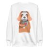 unisex-premium-sweatshirt-white-front-6a16949edf7d0.jpg Cavalier King Charles Coffee Sweatshirt