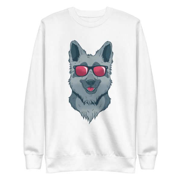 unisex-premium-sweatshirt-white-front-6a169621e9e9c.jpg Cool German Shepherd Sweatshirt