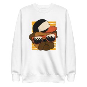 unisex-premium-sweatshirt-white-front-6a16c44e172af.jpg Cool Pug Sweatshirt
