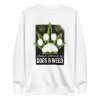 unisex-premium-sweatshirt-white-front-6a16c4a67dc68.jpg Dogs and Weed Sweatshirt