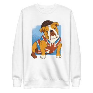 unisex-premium-sweatshirt-white-front-6a16c660d478c.jpg British Bulldog Sweatshirt