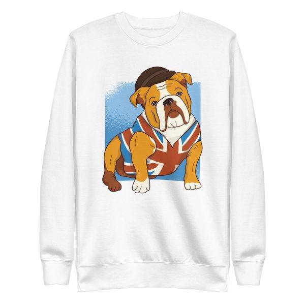 unisex-premium-sweatshirt-white-front-6a16c660d478c.jpg British Bulldog Sweatshirt