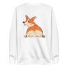 unisex-premium-sweatshirt-white-front-6a16c6ae6db51.jpg Cute Corgi Sweatshirt