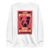 unisex-premium-sweatshirt-white-front-6a16c709e9785.jpg I Love My Pit Bull Sweatshirt