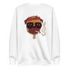 unisex-premium-sweatshirt-white-front-6a16c7c131c0c.jpg Thug Pug Sweatshirt