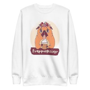 unisex-premium-sweatshirt-white-front-6a16c998e637f.jpg Pug Frappuccino Sweatshirt
