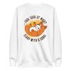 unisex-premium-sweatshirt-white-front-6a16c9e80ac1f.jpg Sleep With Corgi Sweatshirt