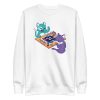 unisex-premium-sweatshirt-white-front-6a16d621a932d.jpg Cats Board Game Sweatshirt