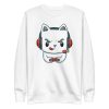 unisex-premium-sweatshirt-white-front-6a16d687ec7e0.jpg Gamer Cat Sweatshirt