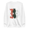unisex-premium-sweatshirt-white-front-6a16d73c046e0.jpg Cats and Felines Sweatshirt