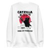 unisex-premium-sweatshirt-white-front-6a16d85bea79c.jpg Catzilla Sweatshirt