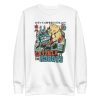 unisex-premium-sweatshirt-white-front-6a16d8b755681.jpg Catzilla vs Robots Sweatshirt
