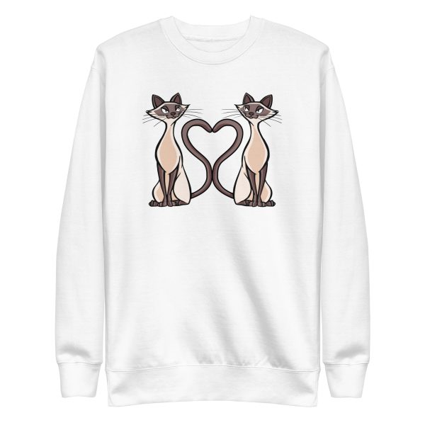 Siamese Cats Heart Sweatshirt