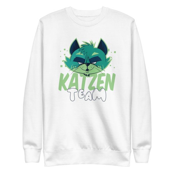 unisex-premium-sweatshirt-white-front-6a16da93c12af.jpg Team Katzen Sweatshirt