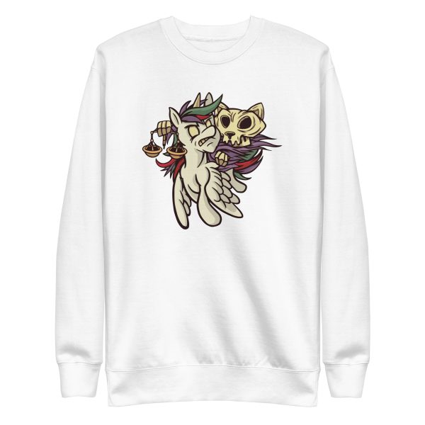 unisex-premium-sweatshirt-white-front-6a16e6cbbbc76.jpg Apocalypse Cat Sweatshirt