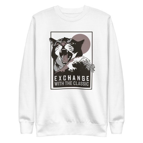 unisex-premium-sweatshirt-white-front-6a16ef08c7db2.jpg Exchange Classic Sweatshirt