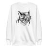 unisex-premium-sweatshirt-white-front-6a16f537a0111.jpg Cat Muzzle Sweatshirt