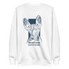 unisex-premium-sweatshirt-white-front-6a16fb04f2590.jpg Sphynx Cat Tattoo Sweatshirt