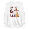 unisex-premium-sweatshirt-white-front-6a170b2c57365.jpg Cat Siblings Cartoon Sweatshirt
