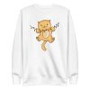 unisex-premium-sweatshirt-white-front-6a179e7ba12d6.jpg Cute Kitten Sweatshirt