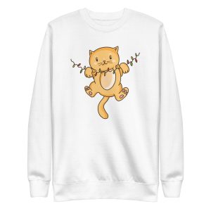 unisex-premium-sweatshirt-white-front-6a179e7ba12d6.jpg Cute Kitten Sweatshirt