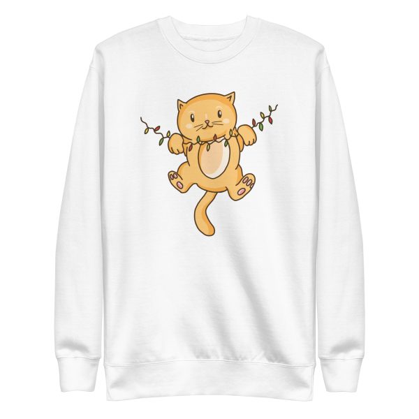 unisex-premium-sweatshirt-white-front-6a179e7ba12d6.jpg Cute Kitten Sweatshirt