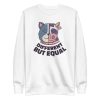 unisex-premium-sweatshirt-white-front-6a17a283d6e42.jpg Different But Equal Sweatshirt