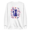 unisex-premium-sweatshirt-white-front-6a17a38ab9ced.jpg Nature Cat Sweatshirt