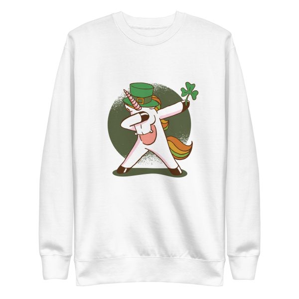 unisex-premium-sweatshirt-white-front-6a17ab4e3723a.jpg Unicorn Leprechaun Sweatshirt