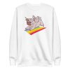 unisex-premium-sweatshirt-white-front-6a17aec428f65.jpg Pug Unicorn Sweatshirt