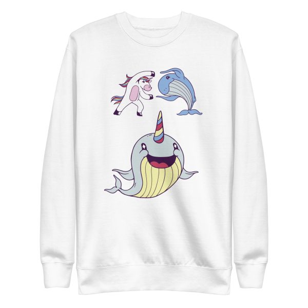 unisex-premium-sweatshirt-white-front-6a17b2d560328.jpg Narwhal Cute Sweatshirt