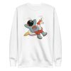 unisex-premium-sweatshirt-white-front-6a17b514915c5.jpg Chilling Astronaut Sweatshirt