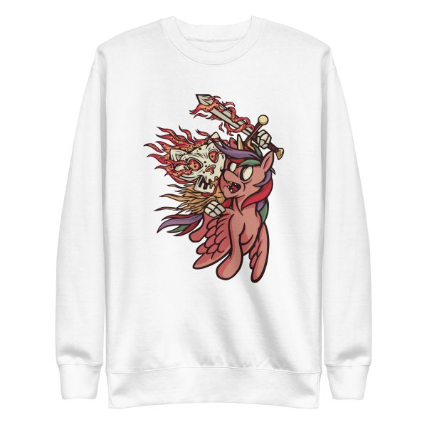 unisex-premium-sweatshirt-white-front-6a17b74013b40.jpg Apocalypse Cat Sweatshirt
