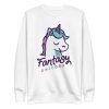 unisex-premium-sweatshirt-white-front-6a17dd3031545.jpg Fantasy Unicorn Sweatshirt