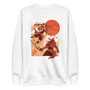 unisex-premium-sweatshirt-white-front-6a17e426c1073.jpg Unicorn Samurai Sweatshirt