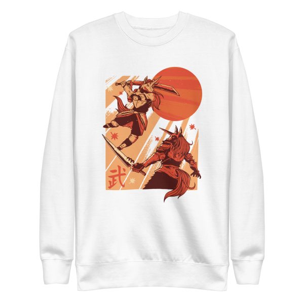 unisex-premium-sweatshirt-white-front-6a17e426c1073.jpg Unicorn Samurai Sweatshirt