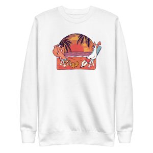 Unicorn and Flamingo Beach Sweatshirt