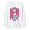 unisex-premium-sweatshirt-white-front-6a17ec23e927e.jpg Nerd Unicorn Sweatshirt